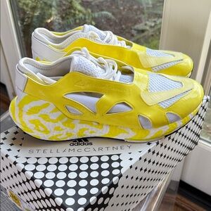 Adidas by Stella McCartney Vibrant Yellow and White Sneakers